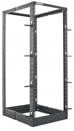 Rack INTELLINET Abierto de 4 postes, 2139,8 mm, Negro