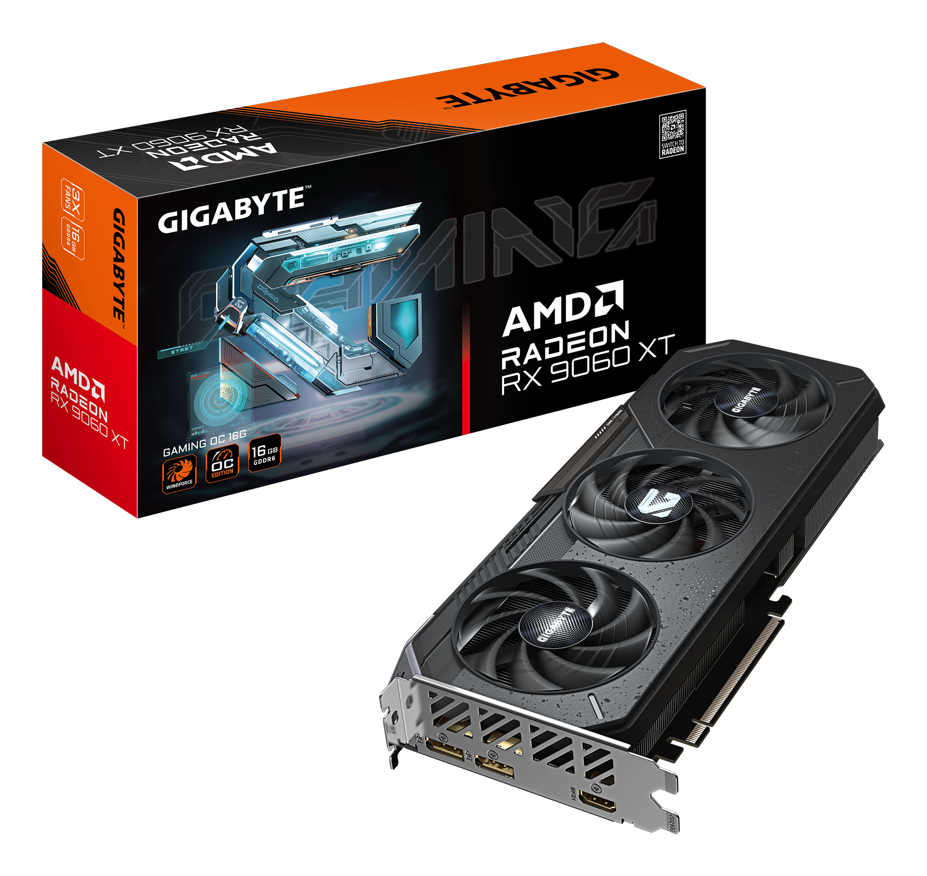 TARJETA DE VIDEO GIGABYTE ATX GV-R906XTGAMING OC-16GD, 16GD, 128 BITS, GDDR6, PCI-E 5.0