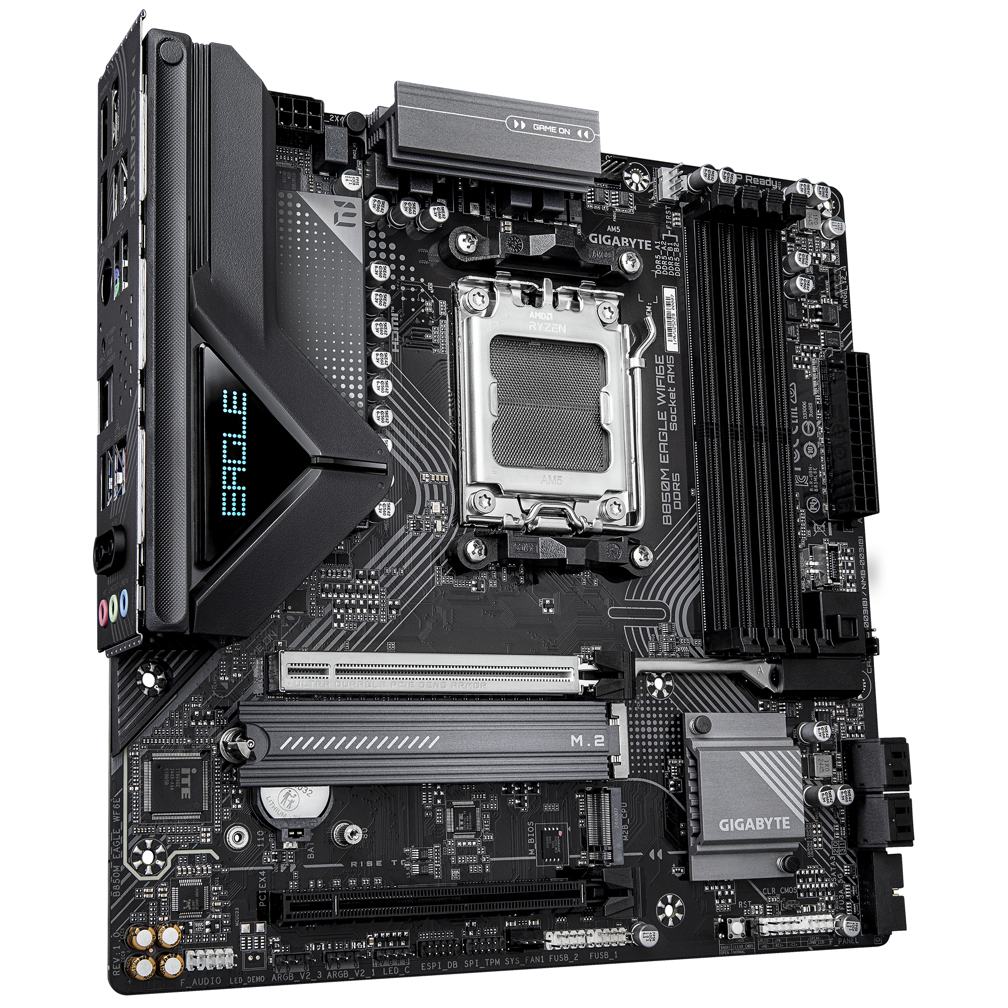 TARJETA MADRE GIGABYTE ATX B850M EAGLE WF6E, DDR5, AM5, 256GB, PARA AMD