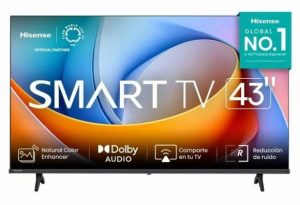 Televisor Hisense 43A45NV, 43 pulgadas, LED FULL HD, 1920 x 1080 Pixeles, VIDAA SMART TV
