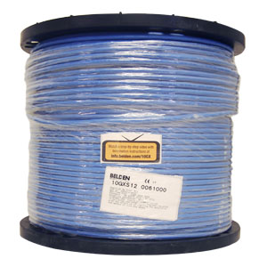Bobina de Cable UTP CAT6A BELDEN 10GXS12 0061000, 305 m, Azul, Interior, CAT6A, 100% Cobre