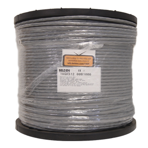 Bobina de Cable UTP CAT6A BELDEN 10GXS12 0081000, 305 m, Gris, Interior, 100% Cobre
