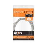 Cable NEXXT modelo AB361NXT12 parcheo Cat6 UTP CM 7FT Gris24AWG