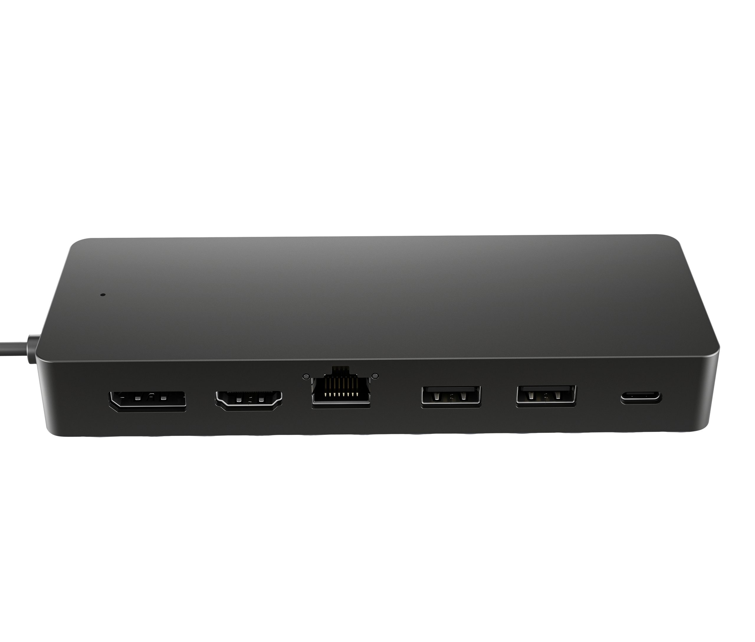 Hub multipuerto USB-C universal HP (50H55UT); 1 HDMI 2.0, 1 DisplayPort 1.2, 2 puertos USB-A, 1 puerto USB-C, 1 puerto de transferencia USB-C y 1 puerto E