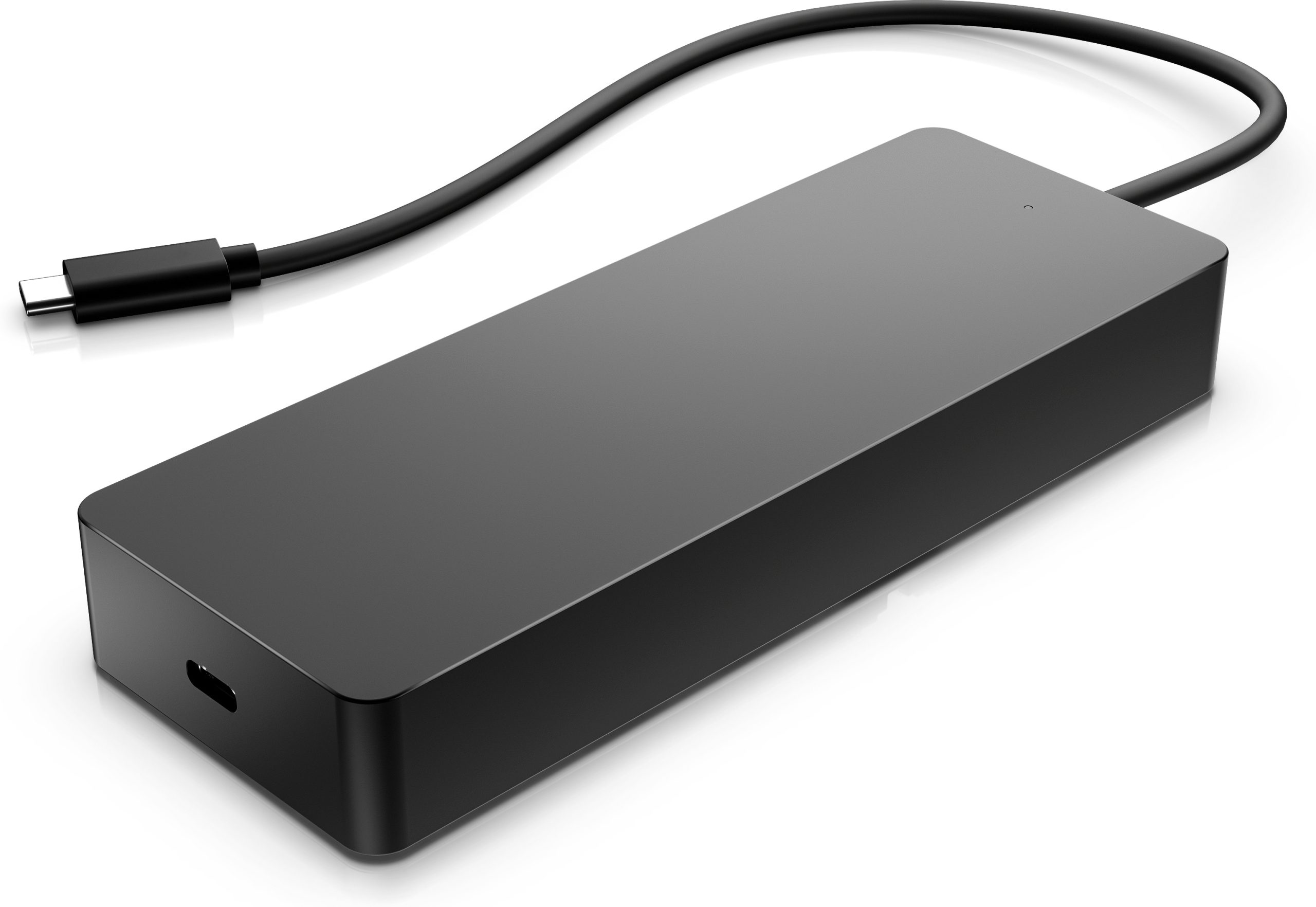 Hub multipuerto USB-C universal HP (50H55UT); 1 HDMI 2.0, 1 DisplayPort 1.2, 2 puertos USB-A, 1 puerto USB-C, 1 puerto de transferencia USB-C y 1 puerto E