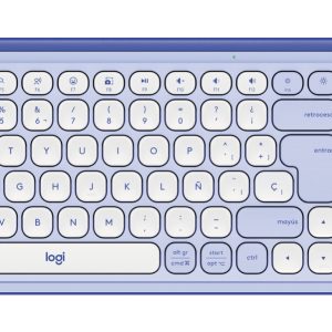 Kit Logitech POP 920-013054 Teclado y mouse Bluetooth. Color lila y blanco.