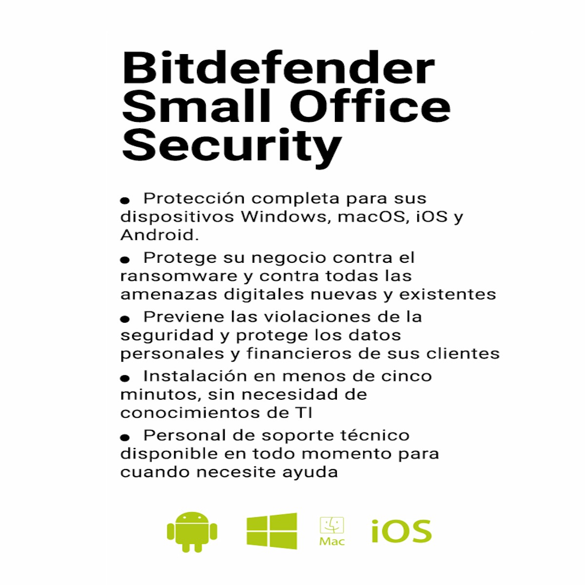 Small Office Security BITDEFENDER ESD, 5 usuarios, 1 año