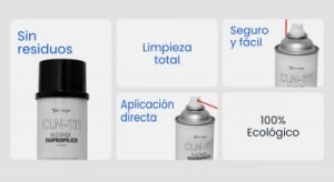 Alcohol Isopropilico en Aerosol CLN-111, 280ml, para limpieza de circuitos electronicos