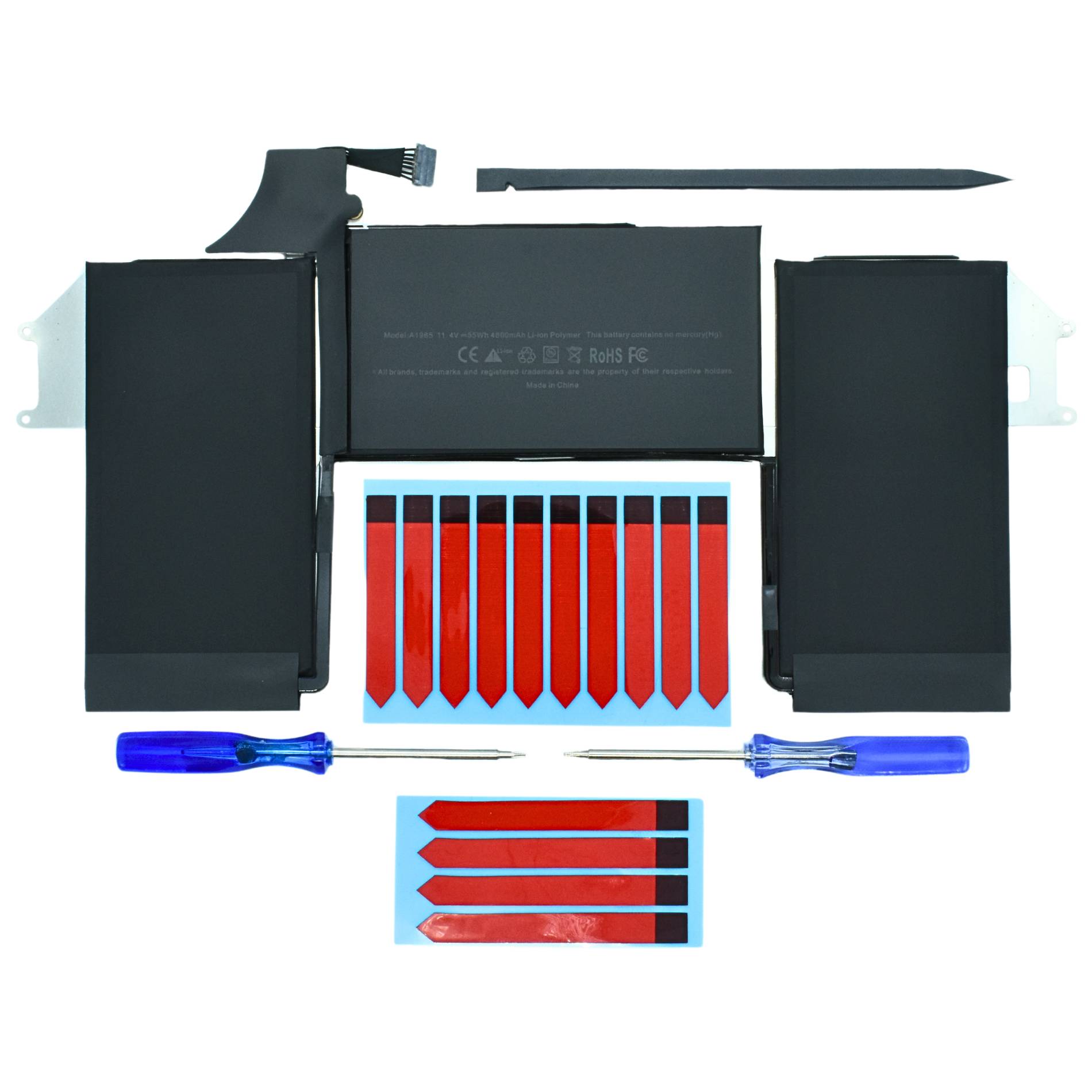 Bateria para computadora color negro marca OVALTECH OTA1965 -11.4V 4800mAh para Apple MacBook Air 13 pulgadas A1932 A2179 2018 2019 2020