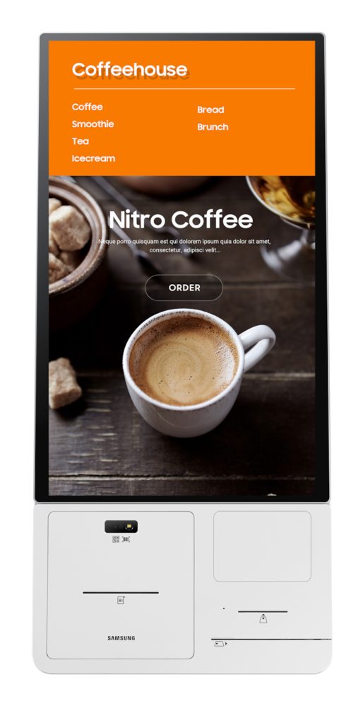 Caja y Base de conexión para Kiosco SAMSUNG, con impresora, Modelo CY-KM24APXZA