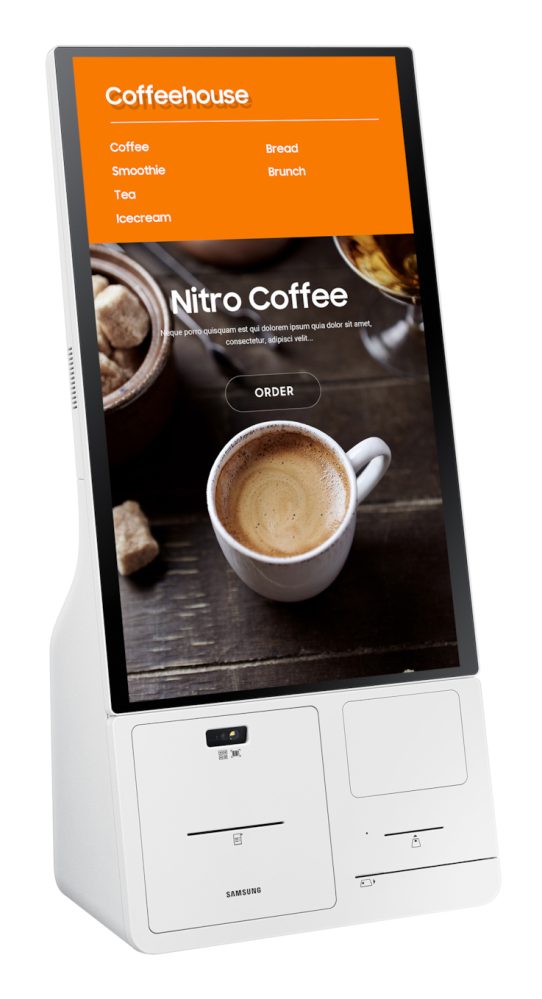 Caja y Base de conexión para Kiosco SAMSUNG, con impresora, Modelo CY-KM24APXZA