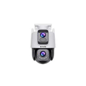 Camara equipada con lente fijo de 3MP y lente PT de 3MP, puede proteger simultáneamente 2 áreas diferentes, reduciendo eficazmente los puntos ciegos.