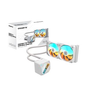 ENFRIAMENTO LIQUIDO GIGABYTE GME 240, 2200 RPM, 2VENTILADORES DE 120MM, BLANCO, PARA INTEL Y AMD