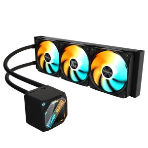 ENFRIAMENTO LIQUIDO GIGABYTE GME 360I, 2200 RPM, 3 VENTILADORES DE 120MM, NEGRO, PARA INTEL Y AMD