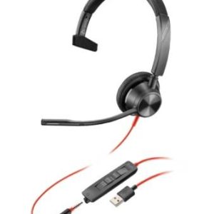 HP Poly Auriculares USB-A Poly Blackwire 3315, USB-A ,Monoaural