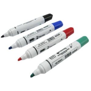 Juego de Marcadores NEXTEP NE-078 para pintarron Blanco 4 colores punta cincel 4mm