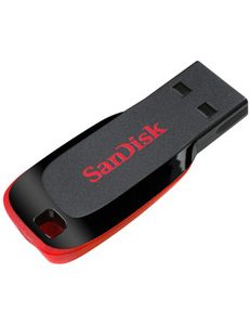 Memoria USB SANDISK Unidad flash USB CRUZER BLADE, Rojo, 32 GB, USB 2.0