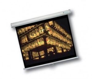 Pantalla de proyeccion manual multimedia Screens MSC-332 colgar 150 formato 16: 9 blanco mate