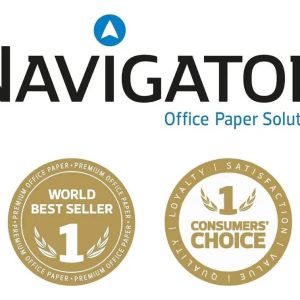 Papel Bond Navigator 802839500207 Tamaño Carta con 10 resmas de 500 hojas de 70 gramos y blancura de 96
