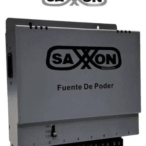 SAXXON ENERGIA PSU1208A - Fuente de poder Regulable Metálica 8 Ch Voltaje de Ajuste 12V 13V o 15V cc Salida 8 Amp en los 8 Canales Máximo 1 Amp canal
