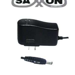 SAXXON PSU12015E - Fuente de Poder Regulada de 12 Vcc 1.5 Amperes/ Conector Macho/ Especial para Camaras de CCTV/ Usos Multiples