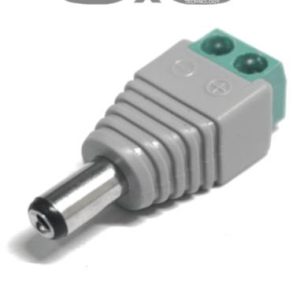 SAXXON PSUBR12H - Bolsa de 10 Conectores Macho Para Alimentación de Camaras/ Terminales Tipo Tornillo Positivo y Negativo/ Resistente a la Oxidación