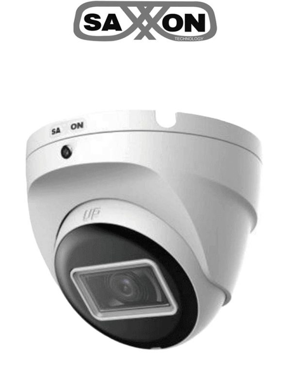 SAXXON SUA-HAC-T20M-0280B- Cámara Turret de 2 Megapíxeles 1080P/ Lente de 2.8 mm con Apertura de Hasta 100°/ Cámara Metálica
