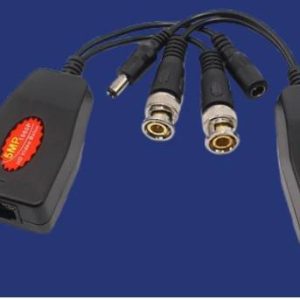 SAXXON VB-04 - Par de transceptores 4K para video y energía, con entradas RJ45, 4K hasta 150m con CVI, 4MP y 2MP hasta 250m