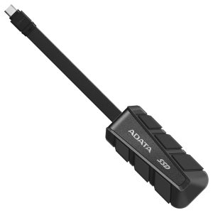 SSD Externo ADATA SC740 1TB. USB tipo C incorporado, 1.050/1.000 MB/s de lectura/escritura, Resistente a caídas MIL-STD de 1,22 m. &nbsp;NEGRO.SC740-1000G-CBK&nbsp;