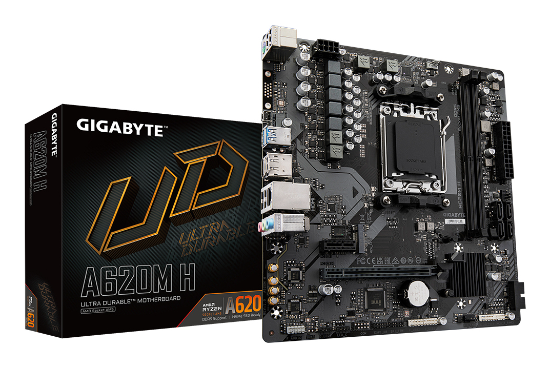 TARJETA MADRE GIGABYTE ATX A620M H, DDR5, AM5, 128 GB, PARA AMD