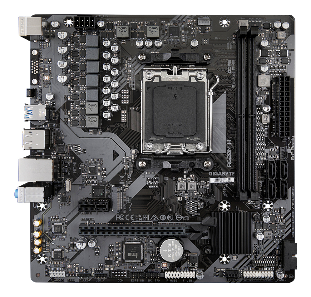 TARJETA MADRE GIGABYTE ATX A620M H, DDR5, AM5, 128 GB, PARA AMD