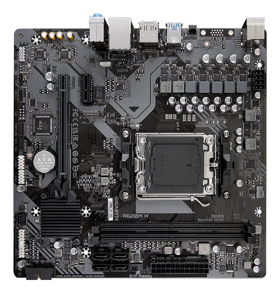 TARJETA MADRE GIGABYTE ATX A620M H, DDR5, AM5, 128 GB, PARA AMD