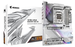 TARJETA MADRE GIGABYTE ATX X870E A MASTER X ICE, DDR5, AM5, 256 GB, PARA AMD