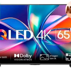 Televisor Hisense 65QD6QV, 65 pulgadas, QLED, QUANTUM DOT, 4K UHD, 3840 x 2160 Pixeles, VIDAA SMART TV