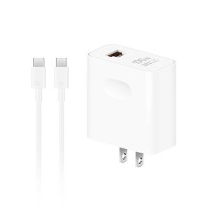 55037867 HUAWEI Cargador Super Max 100W (Para Teléfonos y PC). Carga rápida de 100 W | Puerto combinado USB-A/C.