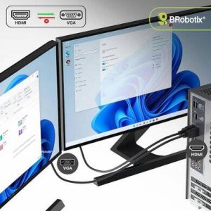 CABLE CONVERTIDOR HDMI A VGA V2.0 SOPORTA 2K4K 1.80M, BROBOTIX 406344