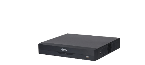 DAHUA NVR2104HS-P-I2 NVR 8 Mp 4k 4ch IP WizS 4 ch Poe H265+ Rendi 80 Mbps HDMI & VGA 1 Ch Recono Facial SMD+ 1 Bahía DD 10 TB