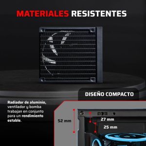 Enfriamiento Liquido BAMLAM RUSH CRYO PRISM 120 BLACK Sistema de enfriamiento de Aire