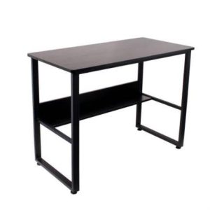 Escritorio Ejecutivo Nextep NE-656 para Hogar u oficina base Metálica color Carbón 100x73x50 cm peso bruto de 14 Kg grosor de 1.5cm