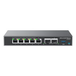 GRANDSTREAM (GCC6010) es un equipo todo en uno para empresas que integra firewall, router VPN, switch PoE y PBX IP