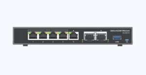 GRANDSTREAM (GCC6010) es un equipo todo en uno para empresas que integra firewall, router VPN, switch PoE y PBX IP