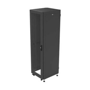 Gabinete para Telecomunicaciones Rack Estándar de 19, 42UR, 600 mm Ancho x 600 mm Profundidad. Fabricado en Acero, Se envía el Gabinete Armado.