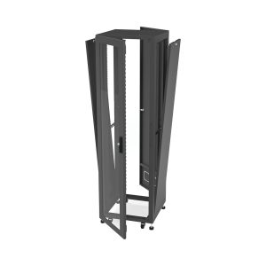 Gabinete para Telecomunicaciones Rack Estándar de 19, 42UR, 600 mm Ancho x 600 mm Profundidad. Fabricado en Acero, Se envía el Gabinete Armado.