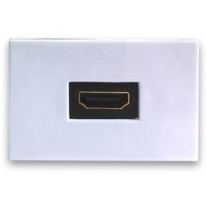 Inserto HDMI BROBOTIX 938917, HDMI, Hembra/hembra, Color blanco