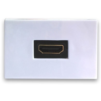 Inserto HDMI BROBOTIX 938917, HDMI, Hembra/hembra, Color blanco