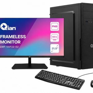 Kit PC Office, monitor 22, regulador QIAN, gabinete QIAN Mat 01/ PSU 500W. Mouse y teclado