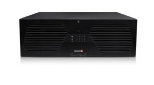 NVR de 128 canales Via Red, soporta cámaras IP de hasta 16 MP,Soporta 16 HDD 10 TB, 4K HDMI, analítico de Reconocimiento facial, NDDA, Check Point