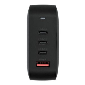 OV-G165W Adaptador de Corriente GaN 165W con PD Sin Cables (3x USB C + 1x USB A) marca Ovaltech