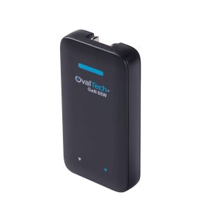 OV-S65W Adaptador de Corriente GaN 65W con puertos PD 3.0 & QC 4.0 Sin Cables (USB C + USB A) marca Ovaltech