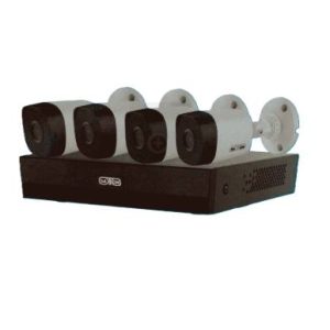 SAXXON SUA-KIT/XVR1E04-I/4-B10P-0280B - Kit de 4 Canales HDCVI/ Cámaras B10P de 1MP 720P/ Lente de 2.8mm Con Apertura de Hasta 100°